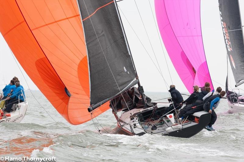 2017 Hamble Winter Series week 3 photo copyright Hamo Thornycroft / www.yacht-photos.co.uk taken at Hamble River Sailing Club and featuring the Farr 280 class