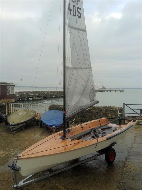 Testing the first composite Farr 3.7 built in the UK photo copyright Myles Mence taken at Lymington Town Sailing Club and featuring the Farr 3.7 class