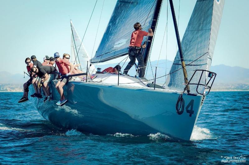 Helmut Jahn on Flash Gordon 6 during the Farr 40 Midwinters at San Diego - photo © Sara Proctor / www.sailfastphotography.com