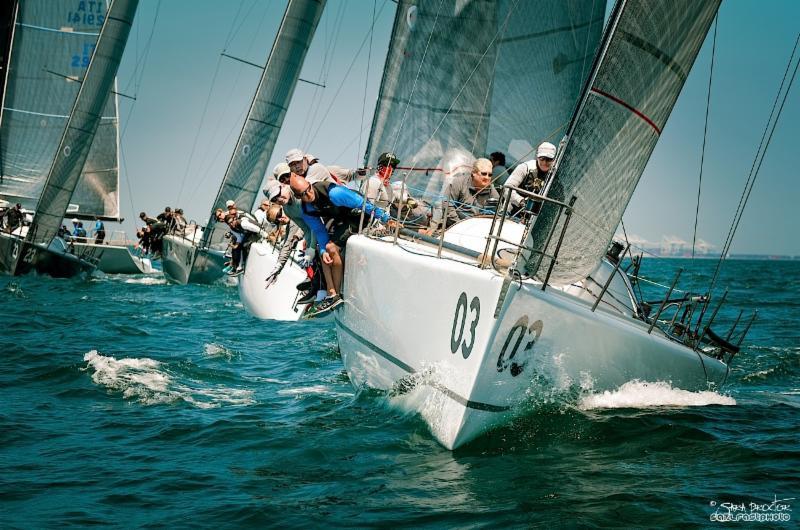 Insanity, a San Diego boat owned by Rick Goebel, is  one of the more impressive Corinthian entries competing at the Farr 40 West Coast Championship photo copyright Sara Proctor / www.sailfastphotography.com taken at Cabrillo Beach Yacht Club and featuring the Farr 40 class