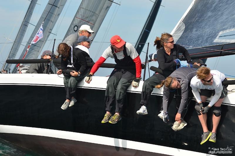 Tony Pohl and the Twisted team on day 3 of the Farr 40 West Coast Championship photo copyright Sara Proctor / www.sailfastphotography.com taken at Cabrillo Beach Yacht Club and featuring the Farr 40 class