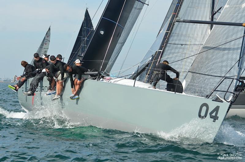 Helmut Jahn and his crew aboard Flash Gordon found another gear on day 3 of the Farr 40 West Coast Championship photo copyright Sara Proctor / www.sailfastphotography.com taken at Cabrillo Beach Yacht Club and featuring the Farr 40 class