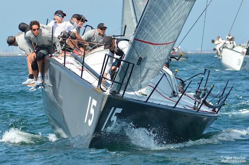 German skipper Wolfgang Schaefer and the Struntje Light team finished the regatta strong at the Farr 40 West Coast Championship photo copyright Sara Proctor / www.sailfastphotography.com taken at Cabrillo Beach Yacht Club and featuring the Farr 40 class