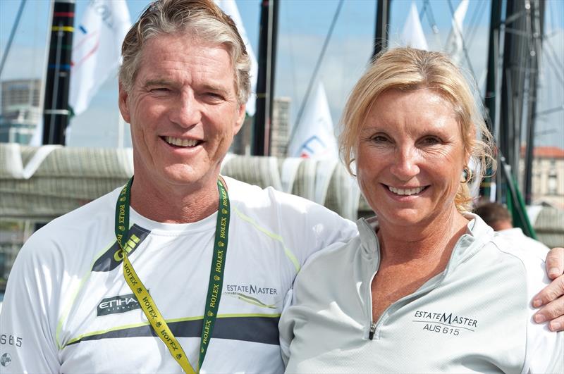 Martin and Lisa Hill own 'Estate Master' photo copyright Kurt Arrigo taken at Middle Harbour Yacht Club and featuring the Farr 40 class