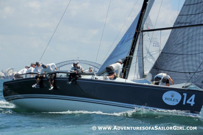 Plenty on Sydney Harbor. on the final day of the Rolex Farr 40 Worlds photo copyright Nic Douglass / www.AdventuresofaSailorGirl.com taken at Royal Sydney Yacht Squadron and featuring the Farr 40 class