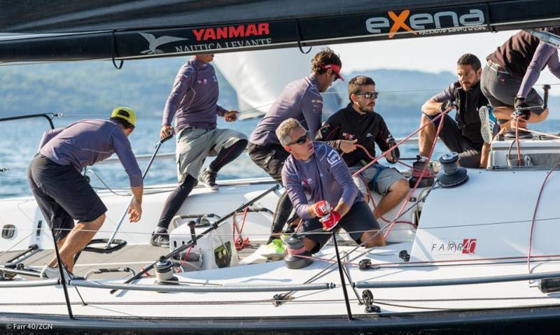 Skipper Luca Pierdomenico and his crew aboard MP30 10 is in a close battle with Pazza Idea for the Corinthian crown at the D-Marin Farr 40 Zadar Regatta - photo © Farr 40 Class