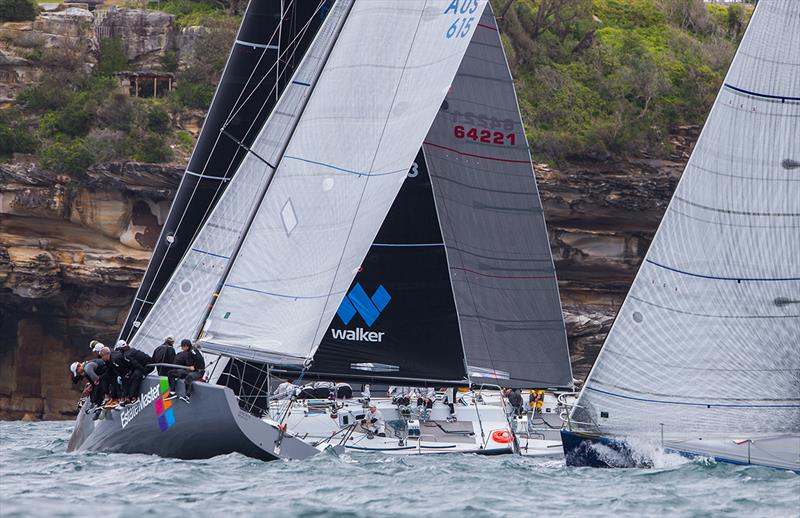 Close racing on day 1 of the Farr 40 One Design Trophy photo copyright Crosbie Lorimer taken at Middle Harbour Yacht Club and featuring the Farr 40 class