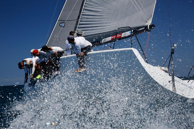 Jeff Carter's Edake 2nd overall in the Farr 40 Newcastle One Design Trophy photo copyright Allan Coker Photography taken at Newcastle Cruising Yacht Club and featuring the Farr 40 class