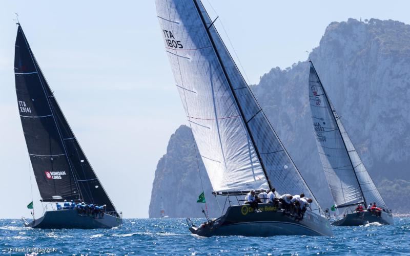 Pierluigi Bresciani's Pazza Idea sailed an incredible regatta to end up third overall at Rolex Capri Sailing Week photo copyright Enfant Terrible / ZGN taken at Yacht Club Capri and featuring the Farr 40 class