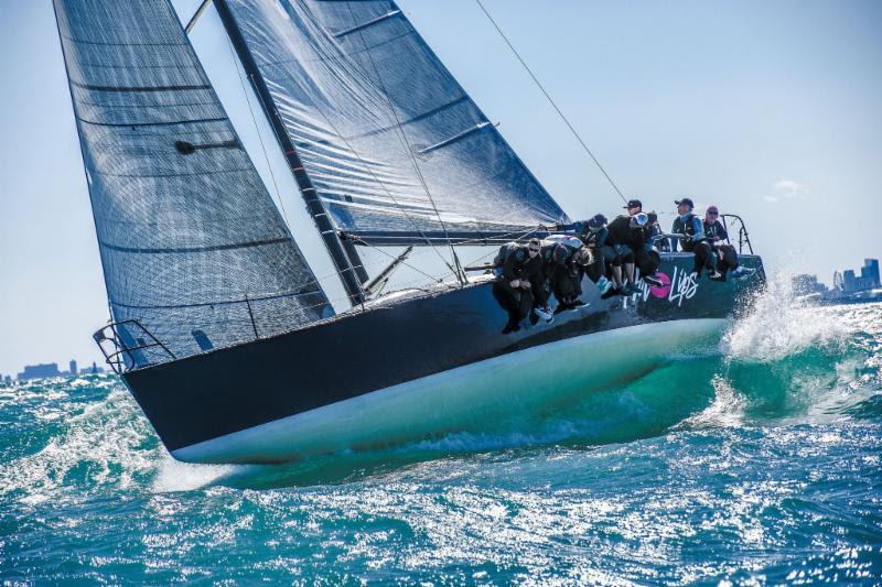 Owner Christopher Whitford and helmsman Michael Whitford led Hot Lips to a third place finish at the 2017 North American Championship, held off Chicago - photo © Farr 40 Class Association