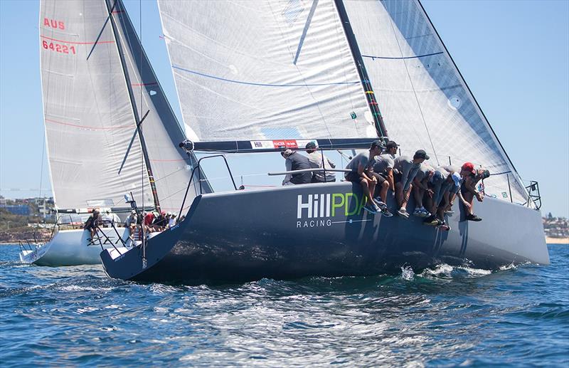 Hill PDA Racing versus Zen on day 1 of the 40th Sydney Short Ocean Racing Championship photo copyright Crosbie Lorimer taken at Middle Harbour Yacht Club and featuring the Farr 40 class