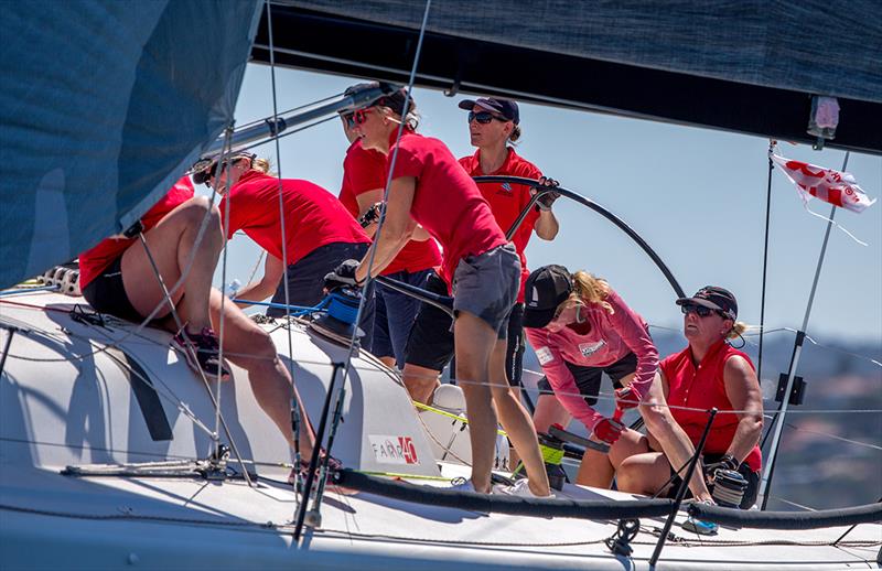 PT 73 - Manly Yacht Club Helly Hansen Women's Challenge 2018 photo copyright Crosbie Lorimer – Bow Caddy Media taken at Manly Yacht Club and featuring the Farr 40 class