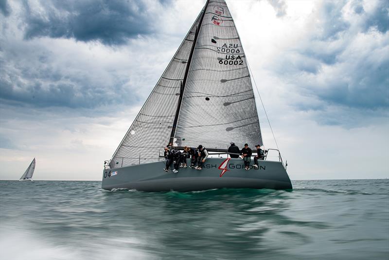 Farr 40 Flash Gordon at the Helly Hansen NOOD Regatta - Day 1 in Chicago on Friday photo copyright Paul Todd / www.outsideimages.com taken at Chicago Yacht Club and featuring the Farr 40 class