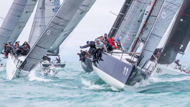 2018 Farr 40 World Championships Day 1 photo copyright Ian Roman / Farr 40 Worlds 2018 taken at Chicago Yacht Club and featuring the Farr 40 class