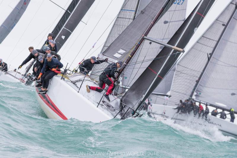 2018 Farr 40 World Championships Day 2 photo copyright Ian Roman / Farr 40 Worlds 2018 taken at Chicago Yacht Club and featuring the Farr 40 class