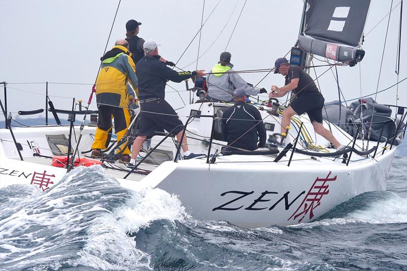 Zen in big seas off Sydney - 2019 Farr 40 Australian Open Series National Championship photo copyright Tilly Lock taken at Royal Sydney Yacht Squadron and featuring the Farr 40 class