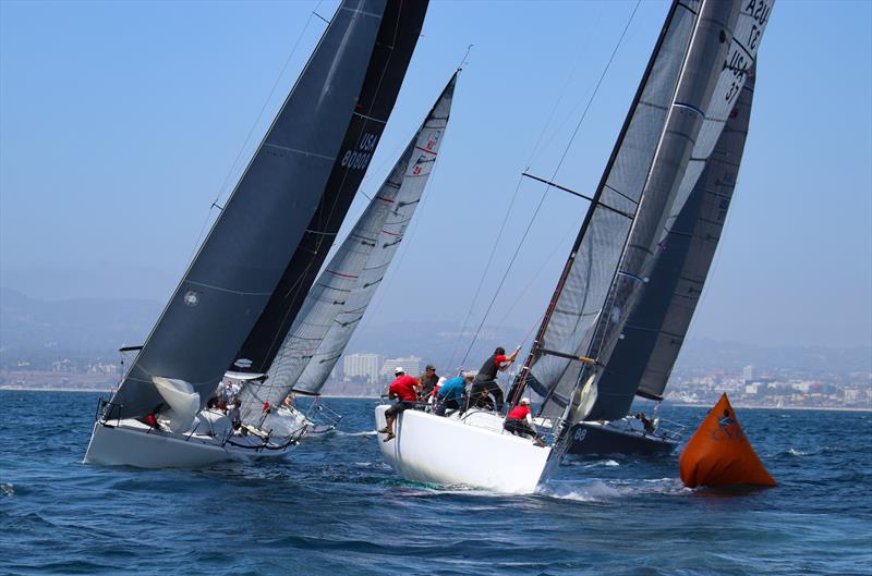 Racecourse action at Cal Race Week photo copyright Joysailing taken at California Yacht Club and featuring the Farr 40 class