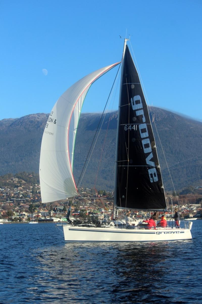 Will Justo's Groove had an outright in Division 3 of the Derwent Sailing Squadron's winter race photo copyright Peter Watson taken at Derwent Sailing Squadron and featuring the Farr 40 class