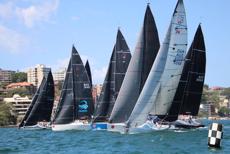 2019 National Championship race start photo copyright Jennie Hughes taken at Middle Harbour Yacht Club and featuring the Farr 40 class