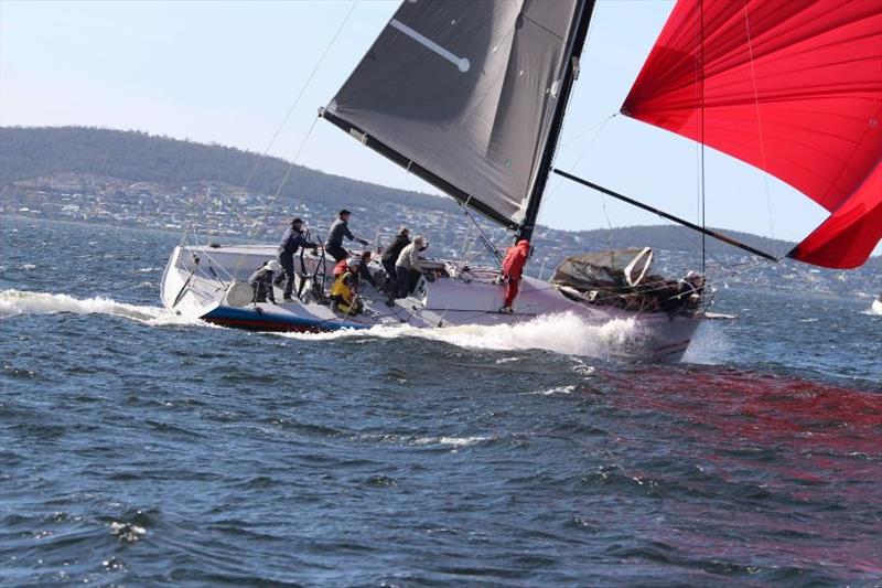 Farr 40 Guilty Pleasurers VI finished second in Division 1 photo copyright Peter Watson taken at Derwent Sailing Squadron and featuring the Farr 40 class