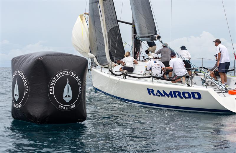 Ramrod, moving slowly. Phuket King's Cup 2022 photo copyright Guy Nowell / Phuket King's Cup taken at Royal Varuna Yacht Club and featuring the Farr 40 class