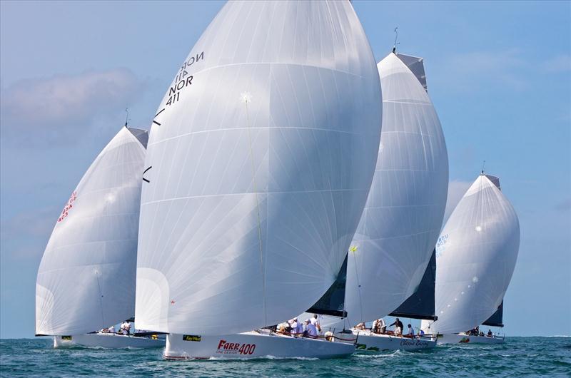 Farr 400 racing on day 1 of Quantum Key West 2013 photo copyright Jesus Renedo taken at  and featuring the Farr 400 class