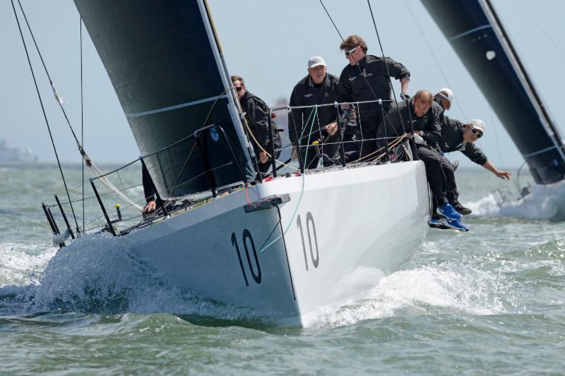 A strong lead for Peter Morton's FAST40  Girls on Film on day 1 of the RORC IRC Nationals photo copyright Rick Tomlinson / www.rick-tomlinson.com taken at Royal Ocean Racing Club and featuring the Fast 40 class