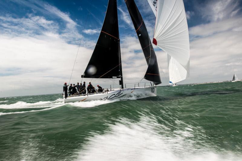 Johnny Vincent's Ker 40  Pace leads the FAST40  class by six points on day 1 of the IRC Nationals photo copyright Paul Wyeth / www.pwpictures.com taken at Royal Ocean Racing Club and featuring the Fast 40 class