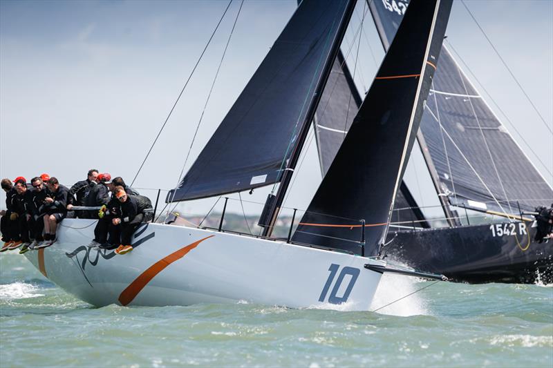 Johnny Vincent's Ker 40 Pace leads the FAST40  class by six points on day 1 of the IRC Nationals photo copyright Paul Wyeth / www.pwpictures.com taken at Royal Ocean Racing Club and featuring the Fast 40 class