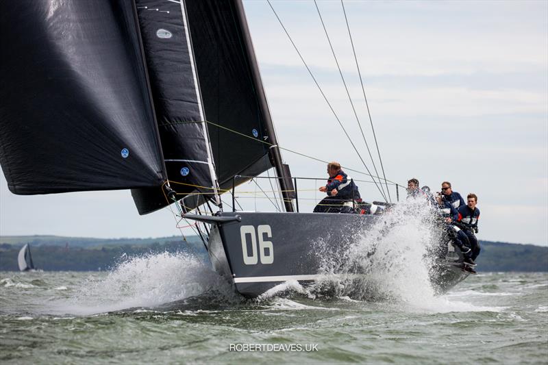 Jean Genie on day 2 of the Vice Admiral's Cup photo copyright Robert Deaves / www.robertdeaves.uk taken at  and featuring the Fast 40 class