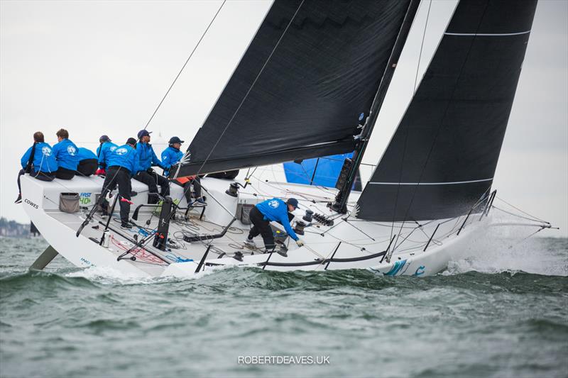 Ino XXX on day 2 of the Vice Admiral's Cup photo copyright Robert Deaves / www.robertdeaves.uk taken at  and featuring the Fast 40 class