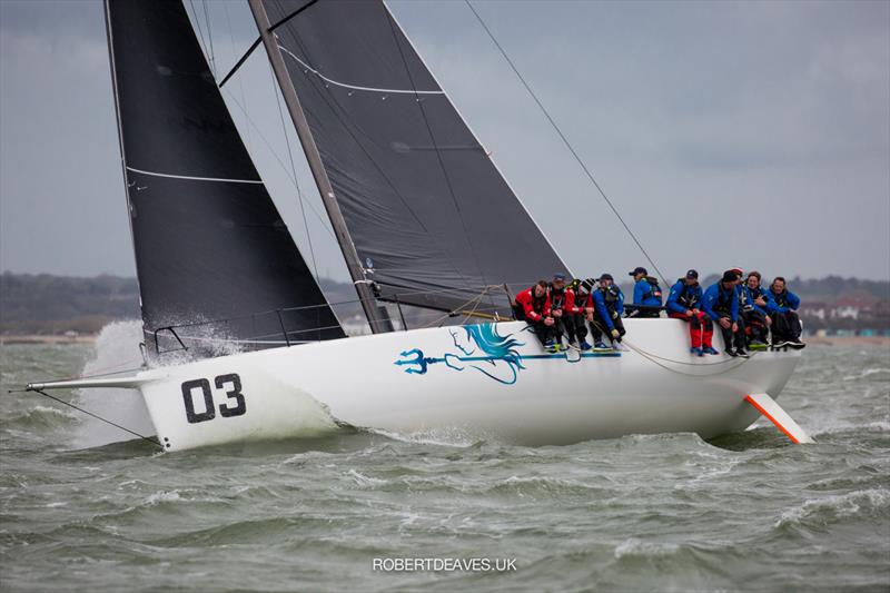 Ino XXX on day 3 of the Vice Admiral's Cup photo copyright Robert Deaves / www.robertdeaves.uk taken at  and featuring the Fast 40 class