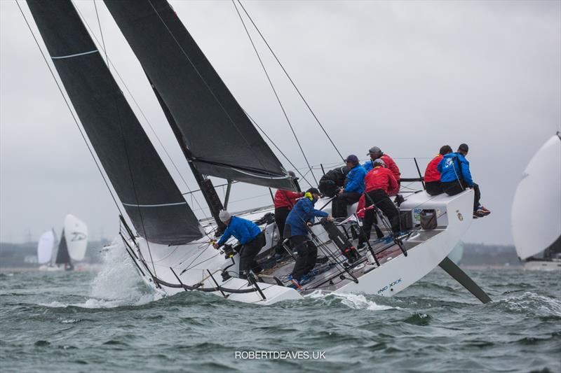 Ino XXX on Fast 40  Round 2 Day 1 at the RORC IRC Nationals photo copyright Robert Deaves / www.robertdeaves.uk taken at Royal Ocean Racing Club and featuring the Fast 40 class