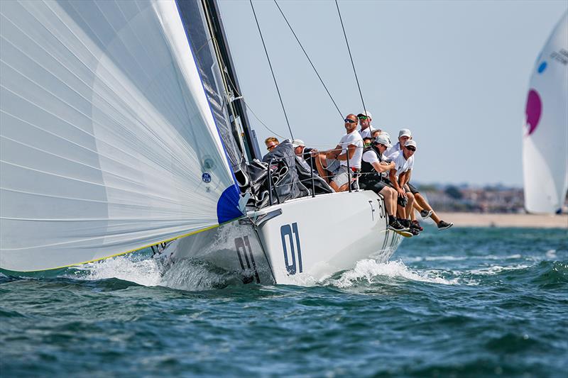 Girls on Film - Lendy Cowes Week 2018 photo copyright Paul Wyeth / CWL taken at Cowes Combined Clubs and featuring the Fast 40 class