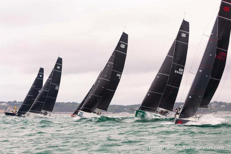 FAST40  start - RORC IRC Nationals photo copyright David Harding / www.sailingscenes.com taken at Royal Ocean Racing Club and featuring the Fast 40 class