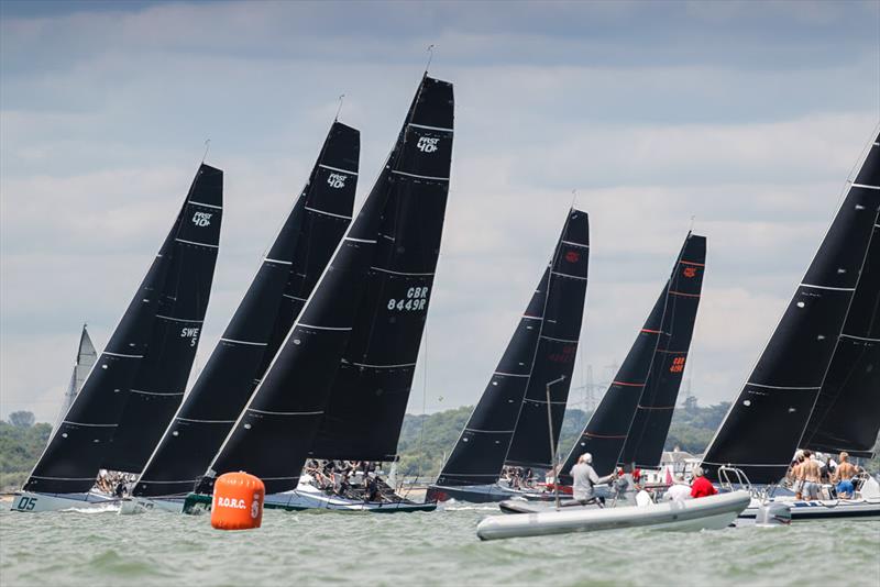 Fast 40 start - IRC National Championship photo copyright Paul Wyeth taken at Royal Ocean Racing Club and featuring the Fast 40 class