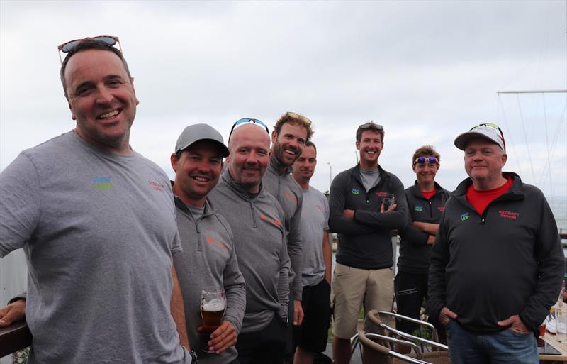 Jubilee and Redshift enjoying a post regatta drink - RORC IRC National Championship 2019 photo copyright FAST40 / Louay Habib taken at Royal Ocean Racing Club and featuring the Fast 40 class
