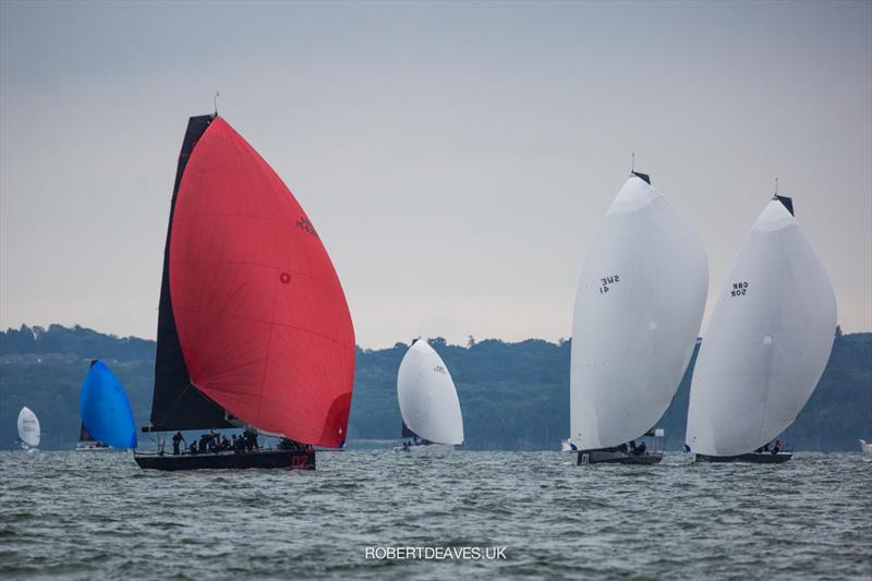 Really close racing - Day 2 of Fast 40  Race Circuit Round 2 at 2021 IRC National Championships - photo © Robert Deaves