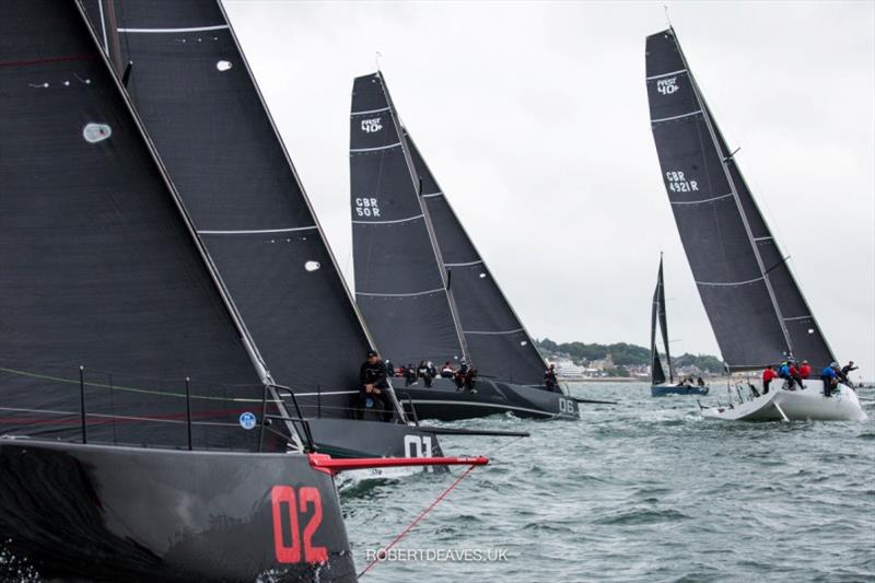 Start on Day 1 - Fast 40  Race Circuit 2021 photo copyright Robert Deaves taken at Royal Ocean Racing Club and featuring the Fast 40 class