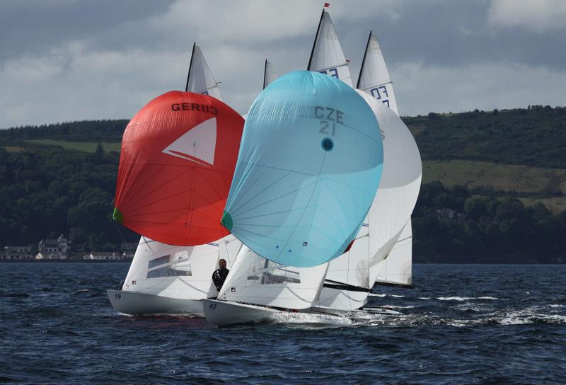 Day 3 of the Flying Dutchman World Championships 2014 photo copyright Alan Henderson / www.fotoboat.com taken at Largs Sailing Club and featuring the Flying Dutchman class