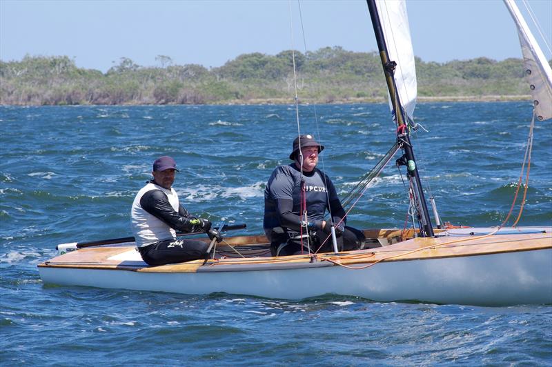 Rafe Heale and Tom Watson on Power AUS7 were keen to get their names on the Flying Dutchman Australian championship trophy again - photo © Jeanette Severs