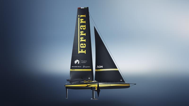 Ferrari reveals the Hypersail livery - photo © Ferrari