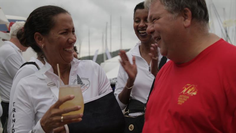 Nicole Williams enjoys a 'Perfect Storm' at Antigua Sailing Week photo copyright ASW Media Team taken at Antigua Yacht Club and featuring the  class