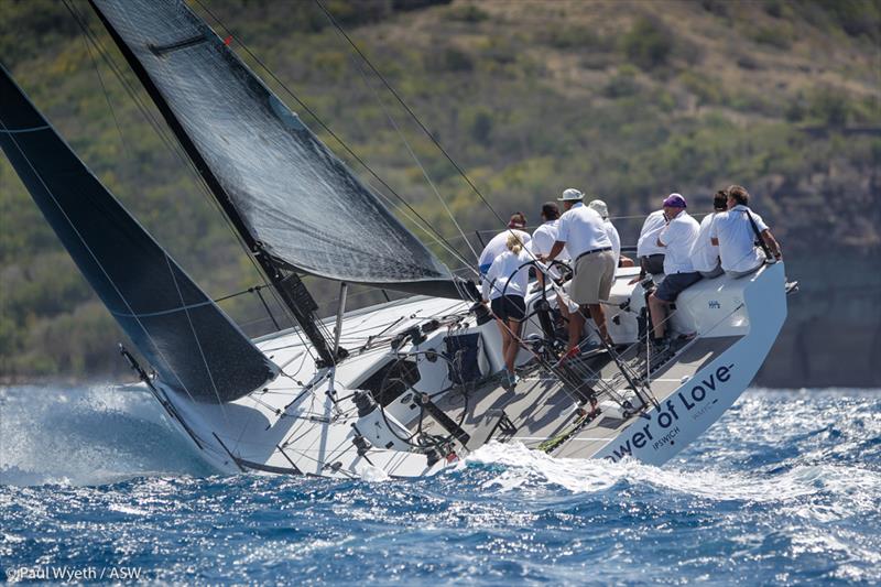 Richard Matthew's JV42 'Power of Love' at Antigua Sailing Week photo copyright Paul Wyeth / Antigua Sailing Week taken at Antigua Yacht Club and featuring the  class