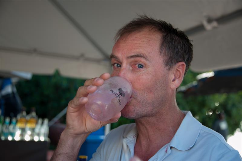 Paul Larsen enjoys a Tanqueray Gin and Fever-Tree Aromatic Tonic at Antigua Sailing Week photo copyright Ted Martin / Antigua Sailing Week taken at Antigua Yacht Club and featuring the  class