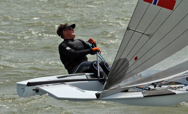 Finn Silver Cup day 1 photo copyright Robert Deaves taken at WSV Hoorn and featuring the Finn class