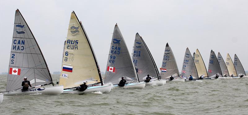 Finn Silver Cup day 3 photo copyright Robert Deaves taken at WSV Hoorn and featuring the Finn class