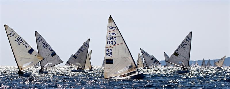 Day 1 of the Finn Europeans in Split - photo © Robert Deaves
