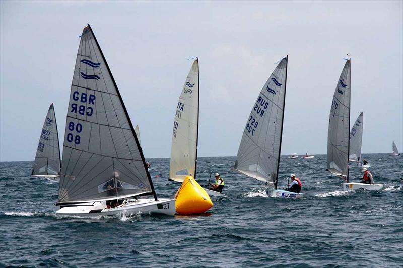 Finn World Masters at Kavala day 1 photo copyright Mariya Abashkin taken at Nautical Club of Kavala and featuring the Finn class