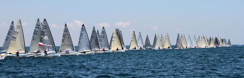 Finn World Masters at Kavala day 2 photo copyright Mariya Abashkina taken at Nautical Club of Kavala and featuring the Finn class